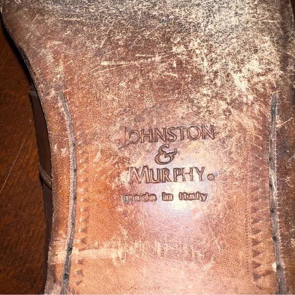 JOHNSTON & MURPHY DOMANI ITALIAN MEN’S LEATHER DRESS SHOES - Picture 14 of 14